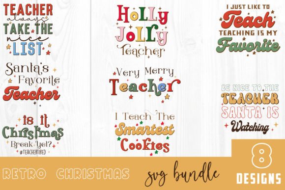Retro Christmas Teacher SVG: A Designer’s Review