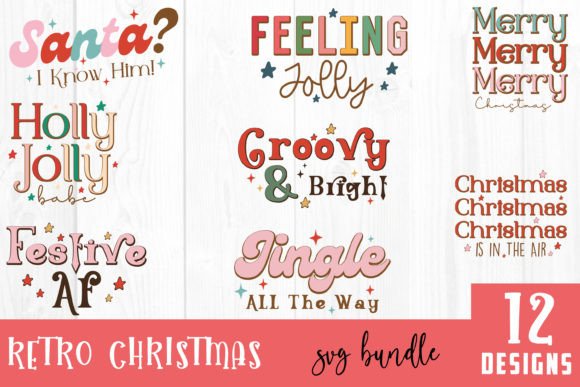 Review: Retro Christmas Quote SVG Bundle for Embroidery